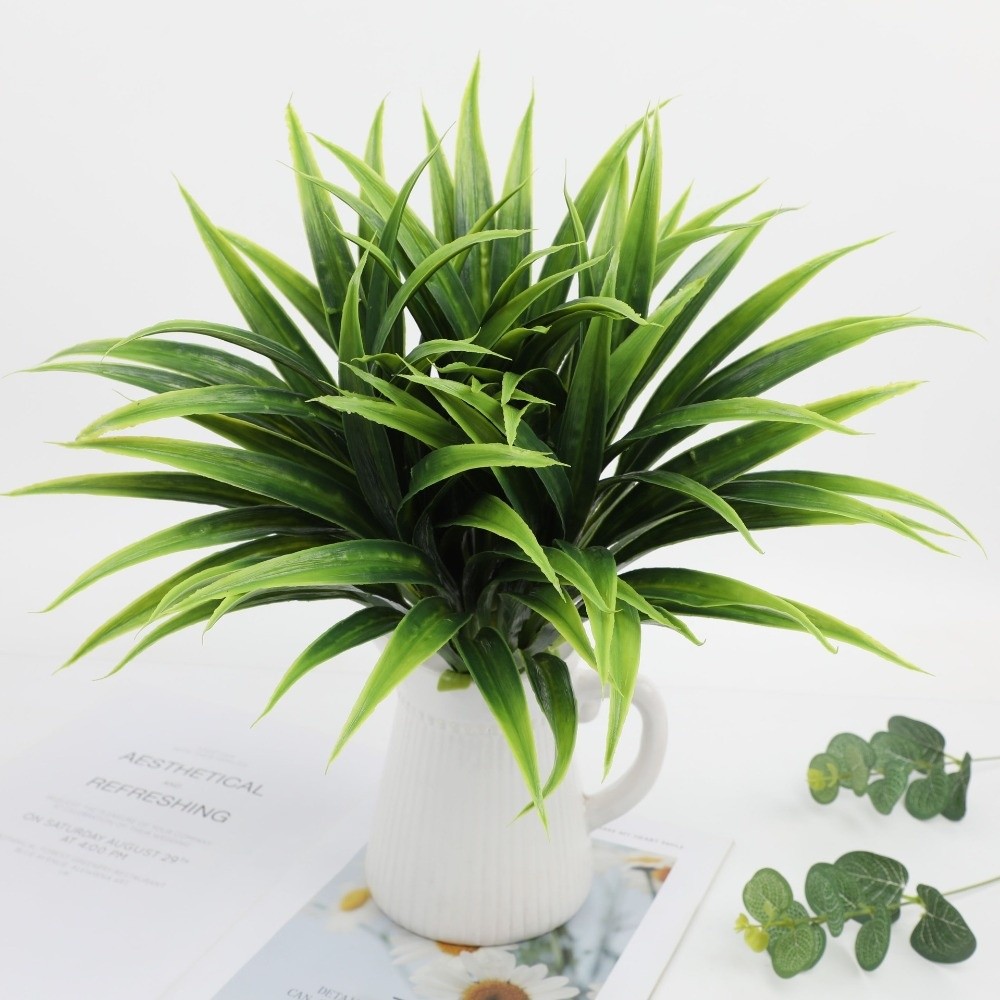 Spider Plant Hanging - Realistische 42cm Künstliche Orchideenblätter DIY Kunststoff