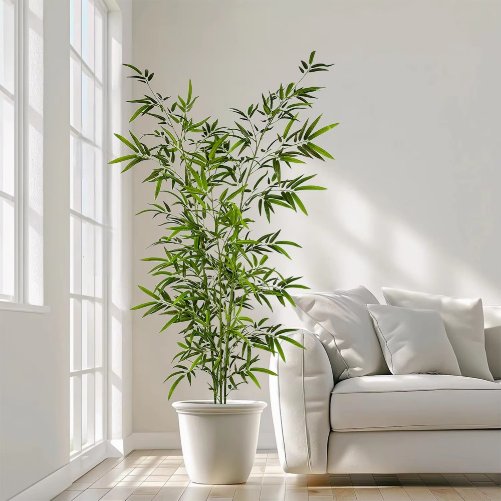 Künstlicher grüner Bambus PU + – Ficus Lyrata Tree Bewertung und Preis