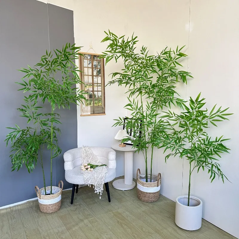 Künstlicher Bambus, großer grü – Ficus Lyrata Tree Bewertung und Preis